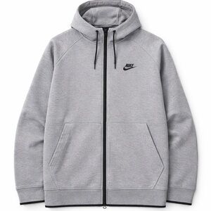 Nike Tech Fleece Full Zip Hoodie Gray Black Men’s 2XL Athletic Zip Jacket